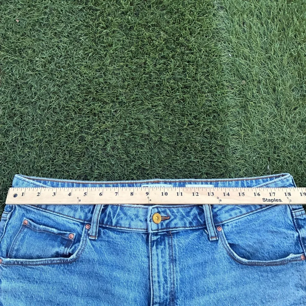 Asos Slim Mens 36x32 Distressed Knee Light Wash Denim Jeans Faded Y2K Slim Faded